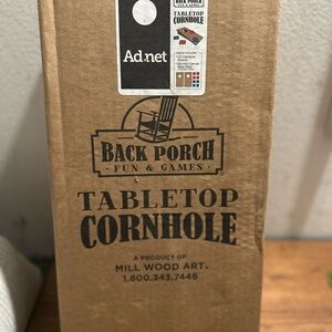 Tabletop Cornhole Game - Brown